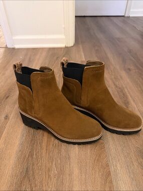 Dolce Vita Huey H2O Waterproof Suede Chelsea Booties